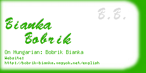 bianka bobrik business card